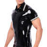 XRUB Latex Polo en latex Xrub Noir-Blanc